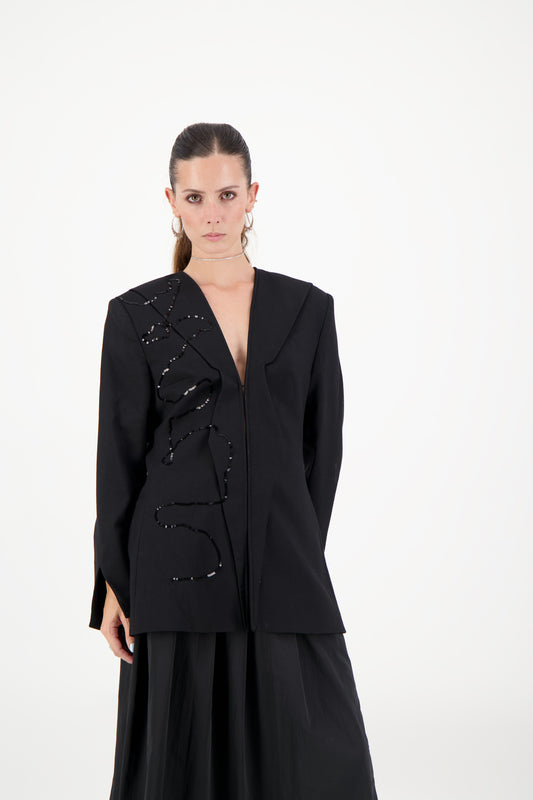 The LILOU jacket with sequins