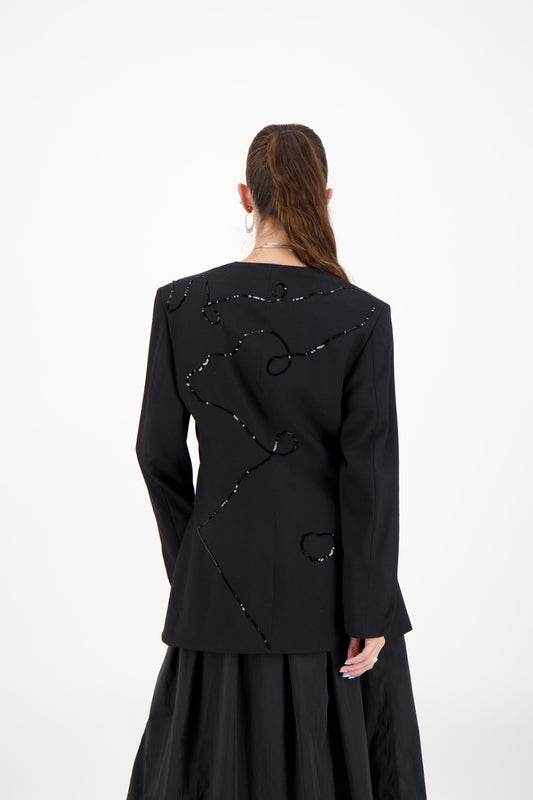 The LILOU jacket with sequins